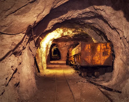 mines underground